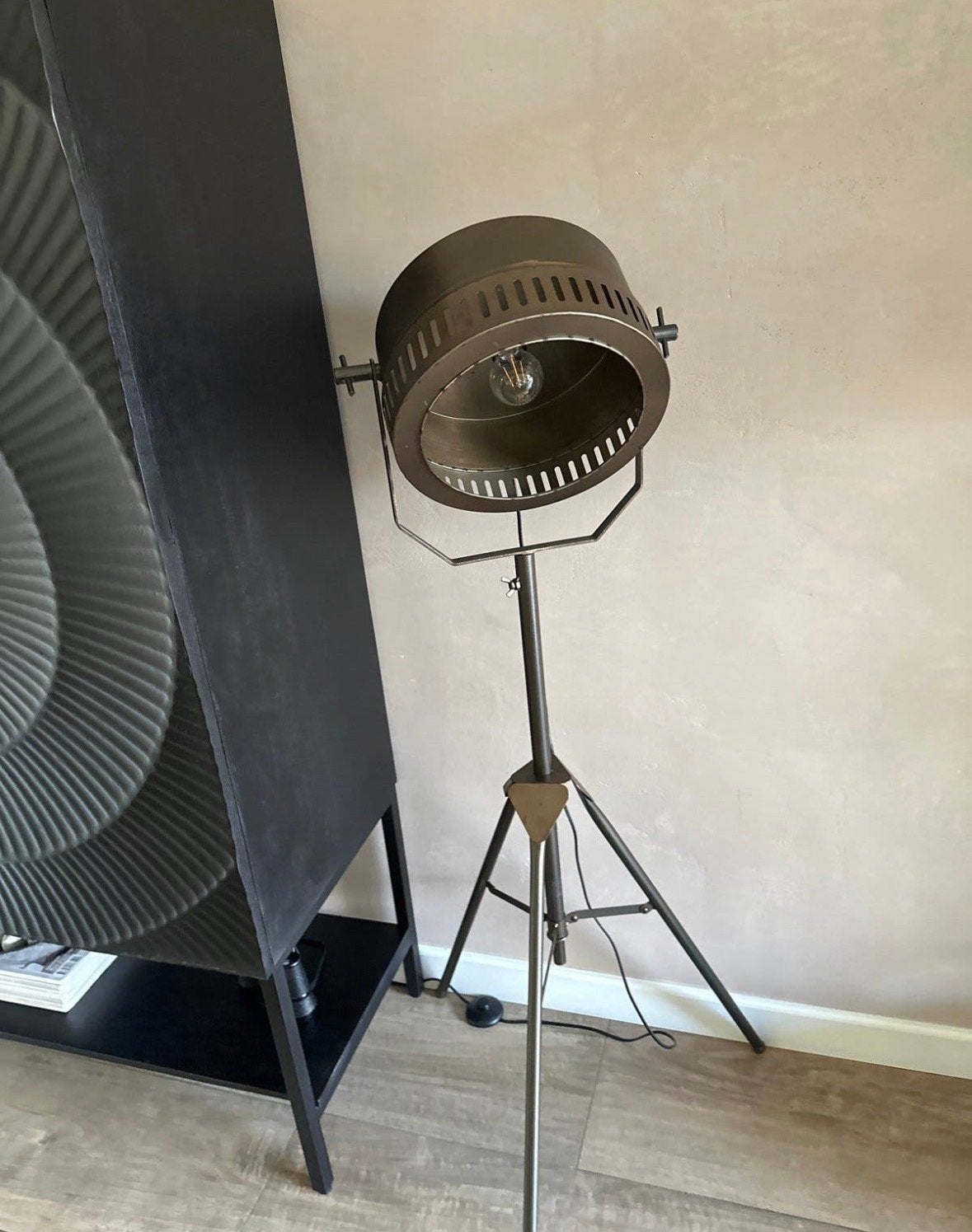 Uitschuifbare Vloerlamp Studio Stijl - 140-180cm, Huis en Inrichting, Ophalen, Gebruikt, Metaal, 150 tot 200 cm