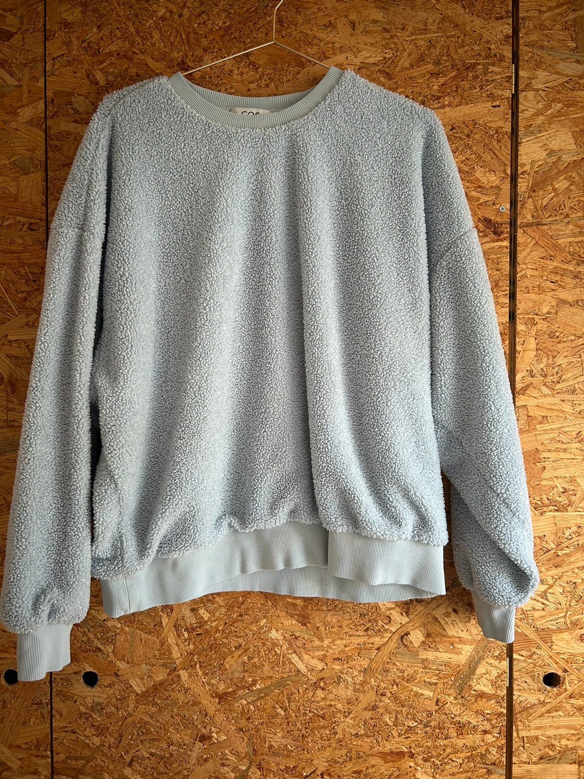 Cos blauwe teddy trui maat m, Kleding | Dames, Ophalen of Verzenden, Zo goed als nieuw, Maat 38/40 (M), Blauw