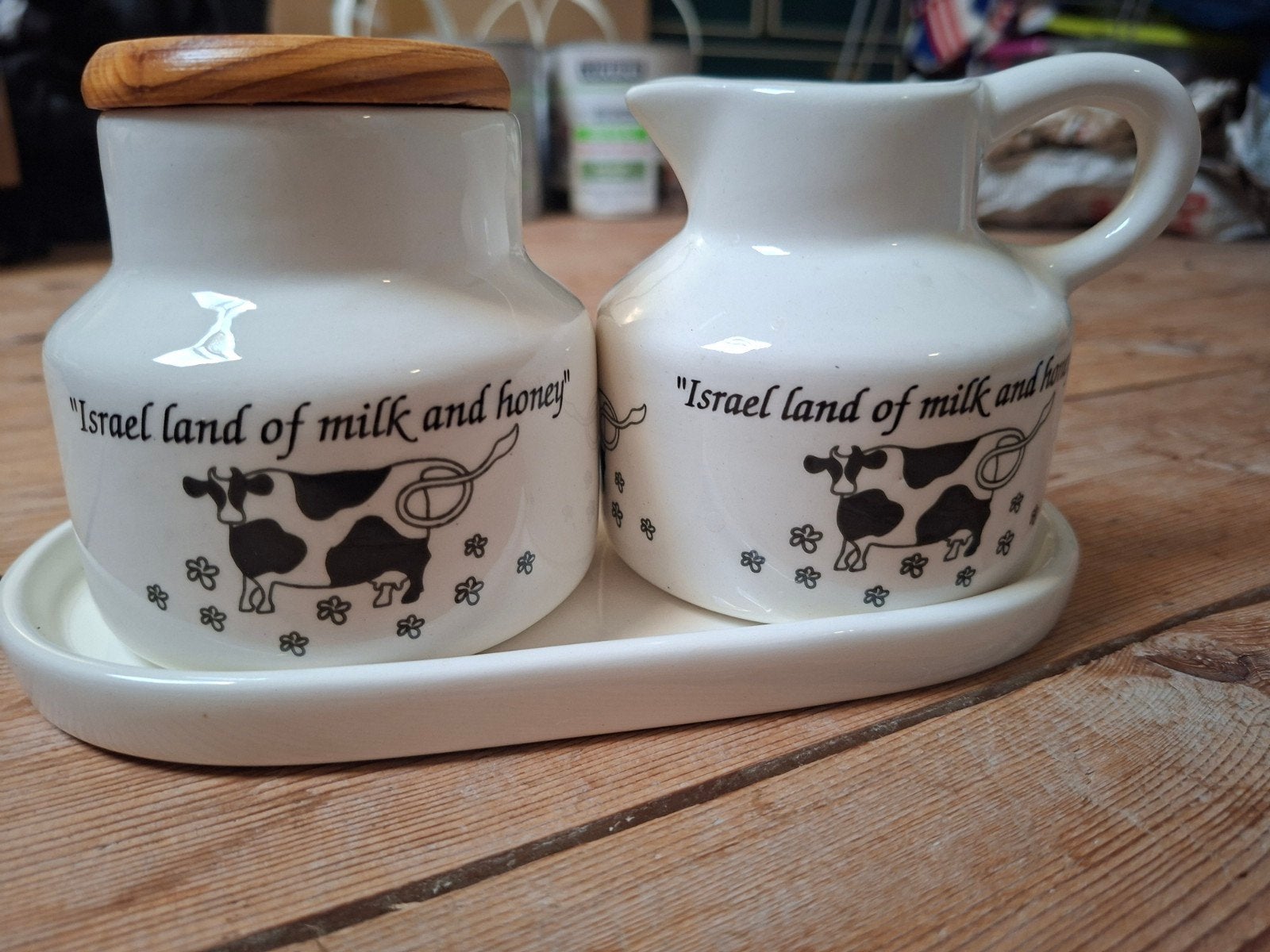 Melk en suiker set uit Israël, Ophalen of Verzenden