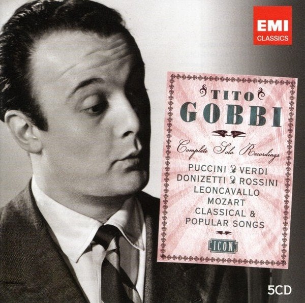 TITO GOBBI Complete solo recordings 5 - CD BOX EMI ZGAN, Ophalen of Verzenden, Romantiek, Zo goed als nieuw, Vocaal