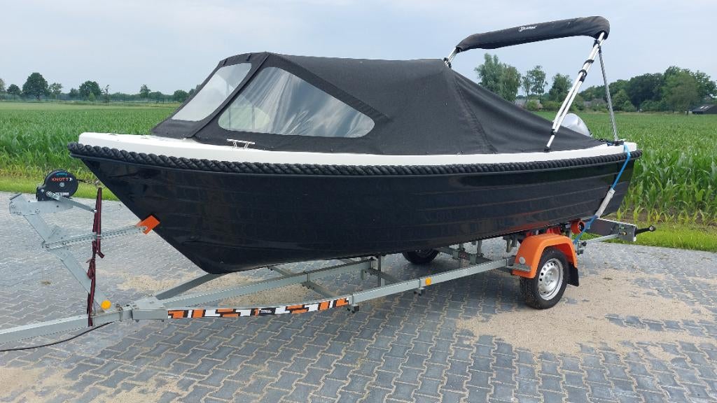 Valory 480 comfort + buiskap + biminitop bj.2022, Watersport en Boten, Sloepen, Overige typen, Zonnedek, 10 pk, Zo goed als nieuw
