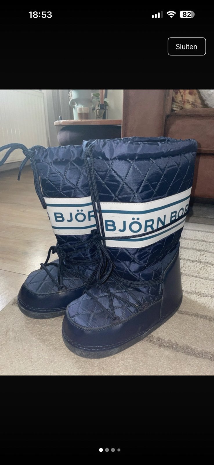 Björn borg moonboots, Blauw, Overige typen, Ophalen of Verzenden, Gedragen