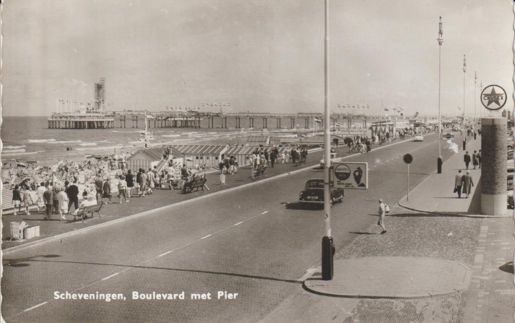 Scheveningen - Echte foto, Verzenden, 1940 tot 1960, Gelopen, Zuid-Holland