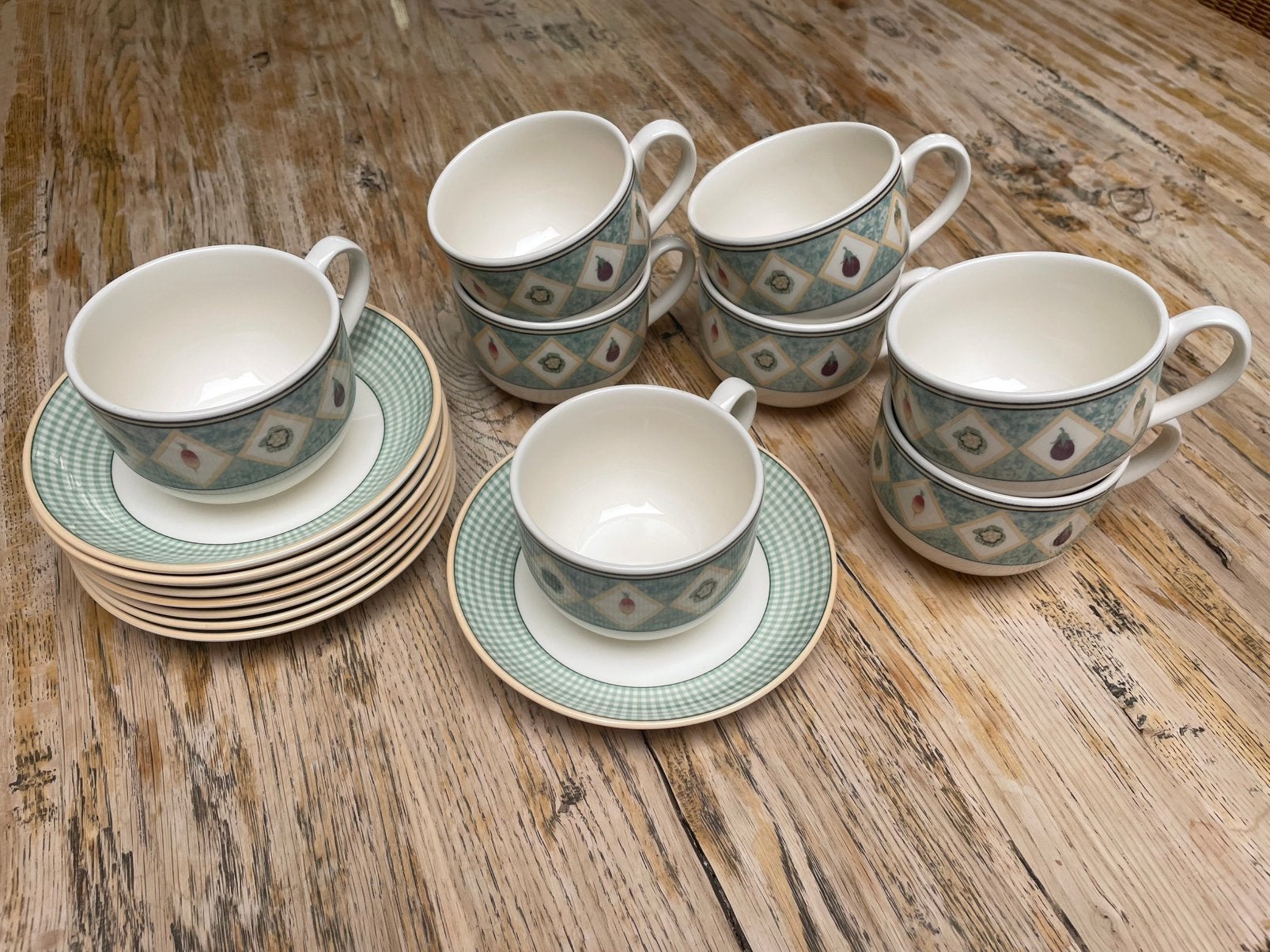 Wedgewood farmstead koffiekopjes 8x, Ophalen, Zo goed als nieuw, Overige stijlen, Kop(pen) en/of Schotel(s)