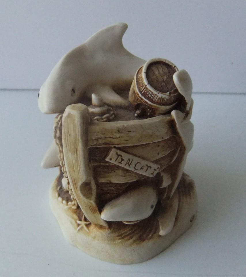 Harmony Kingdom Tin cat (haaien) Trinket Box 1996, Verzamelen, Ophalen of Verzenden, Zo goed als nieuw, Dier