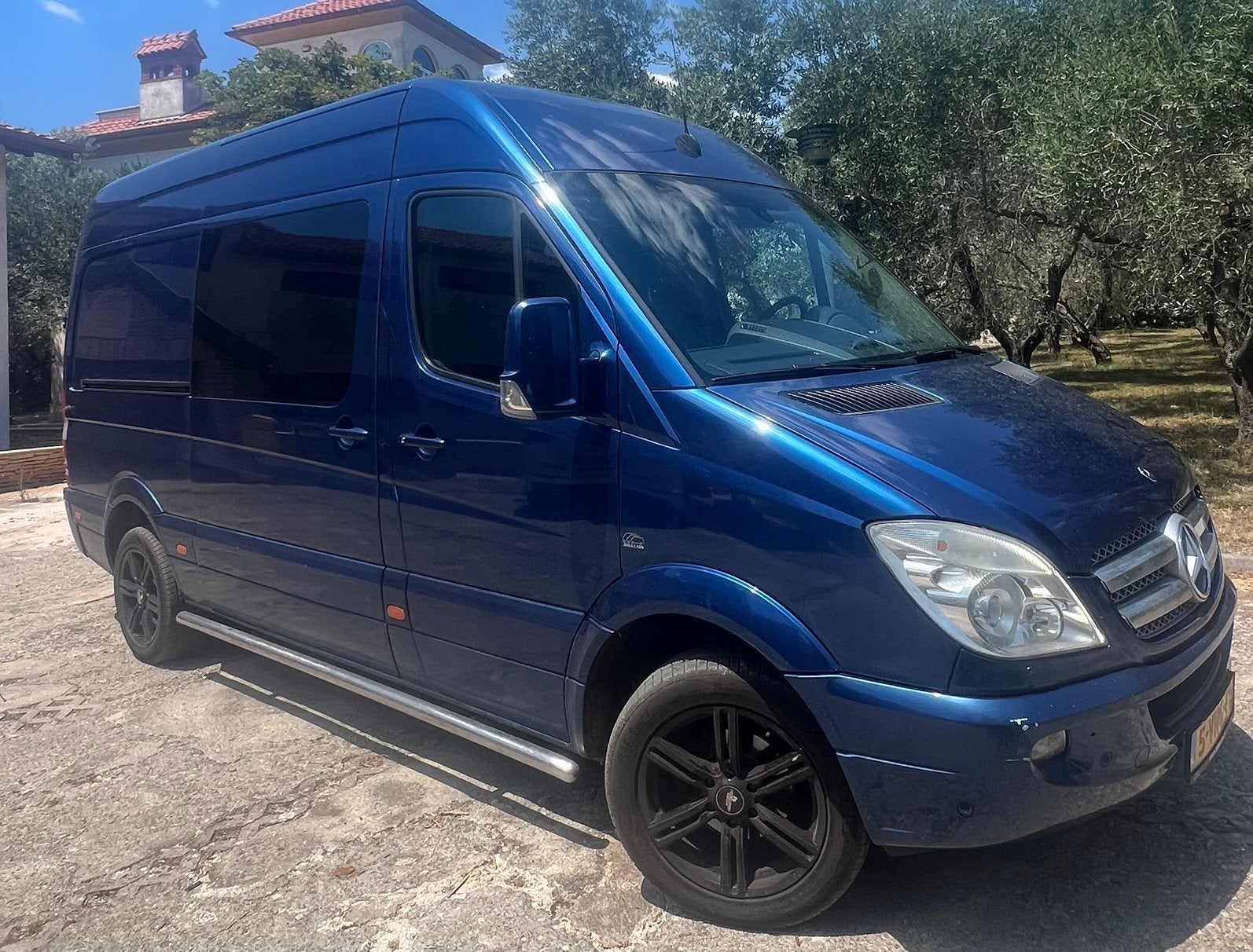Mercedes-Benz Sprinter 318 CDI 3.0 V6 Automaat L2H2, Auto's, Euro 5, Achterwielaandrijving, Blauw, 2987 cc