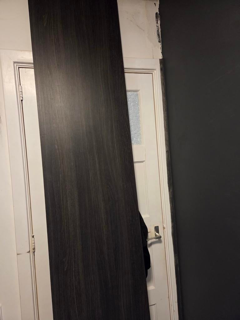 Donkerbruine houten plank - Nieuw, Met plank(en), 200 cm of meer, Nieuw, 25 tot 50 cm