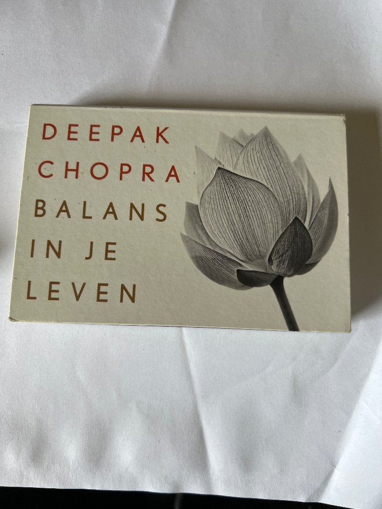 Deepak Chopra – Balans In Je Leven Dwarsligger) 203, Boeken, Spiritualiteit algemeen, Overige typen, Ophalen of Verzenden, Zo goed als nieuw