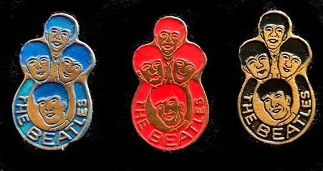 Beatles spelden trio, Verzamelen, Verzenden, Nieuw, Figuurtje, Speldje of Pin