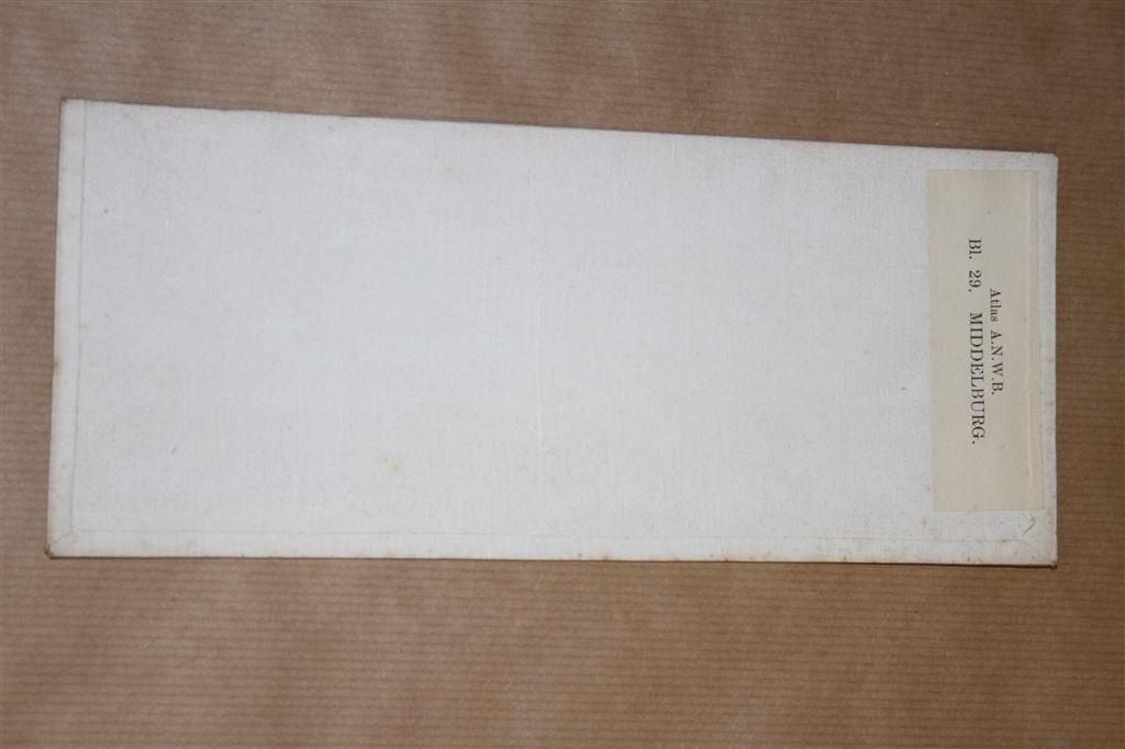 Oude stafkaart - Middelburg - 1921, Boeken, Gelezen, Ophalen of Verzenden, Landkaart, 1800 tot 2000