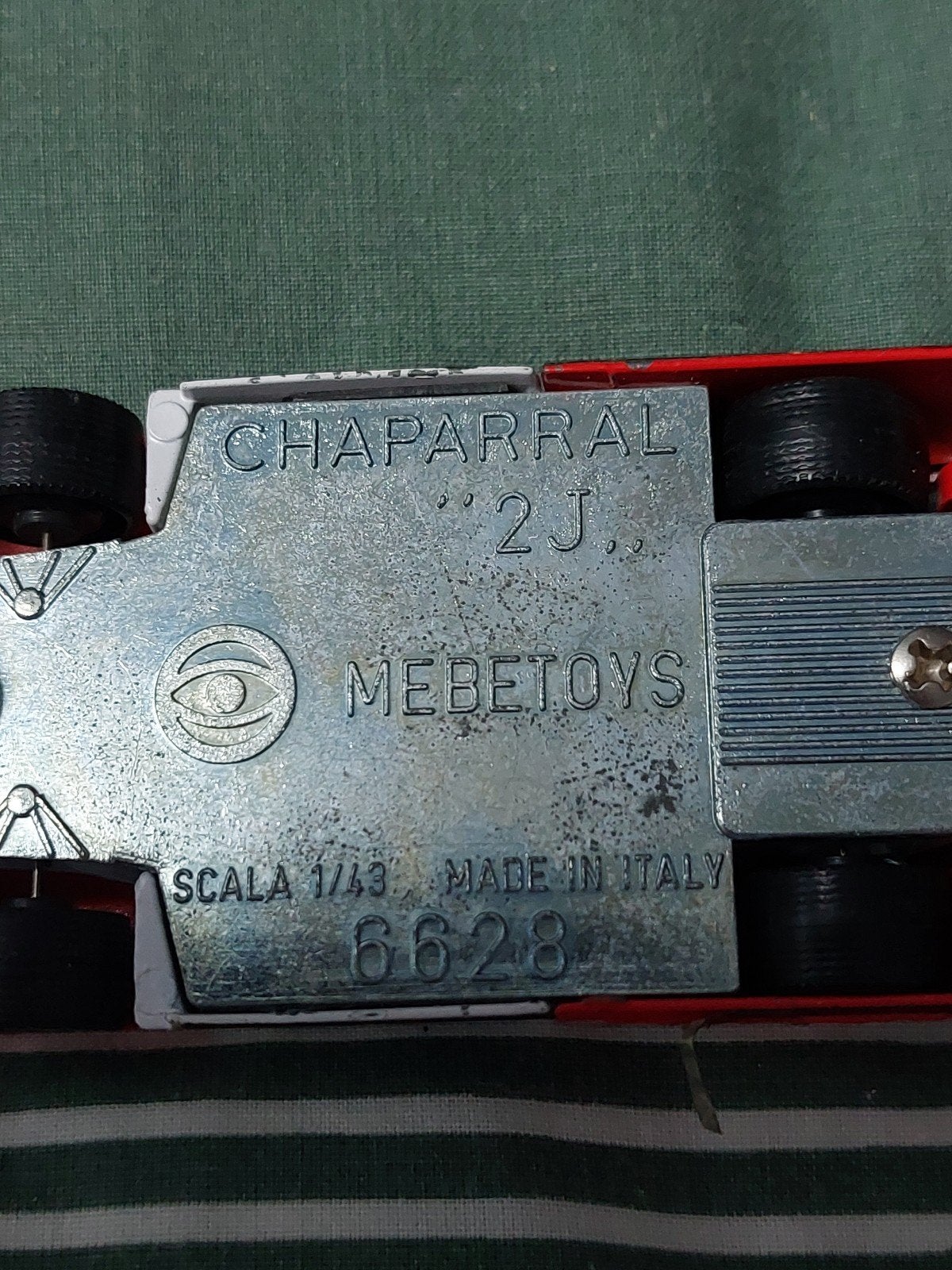 Mebetoys Chaparral 2J Schaal 1/43 Made in Italy, Ophalen of Verzenden