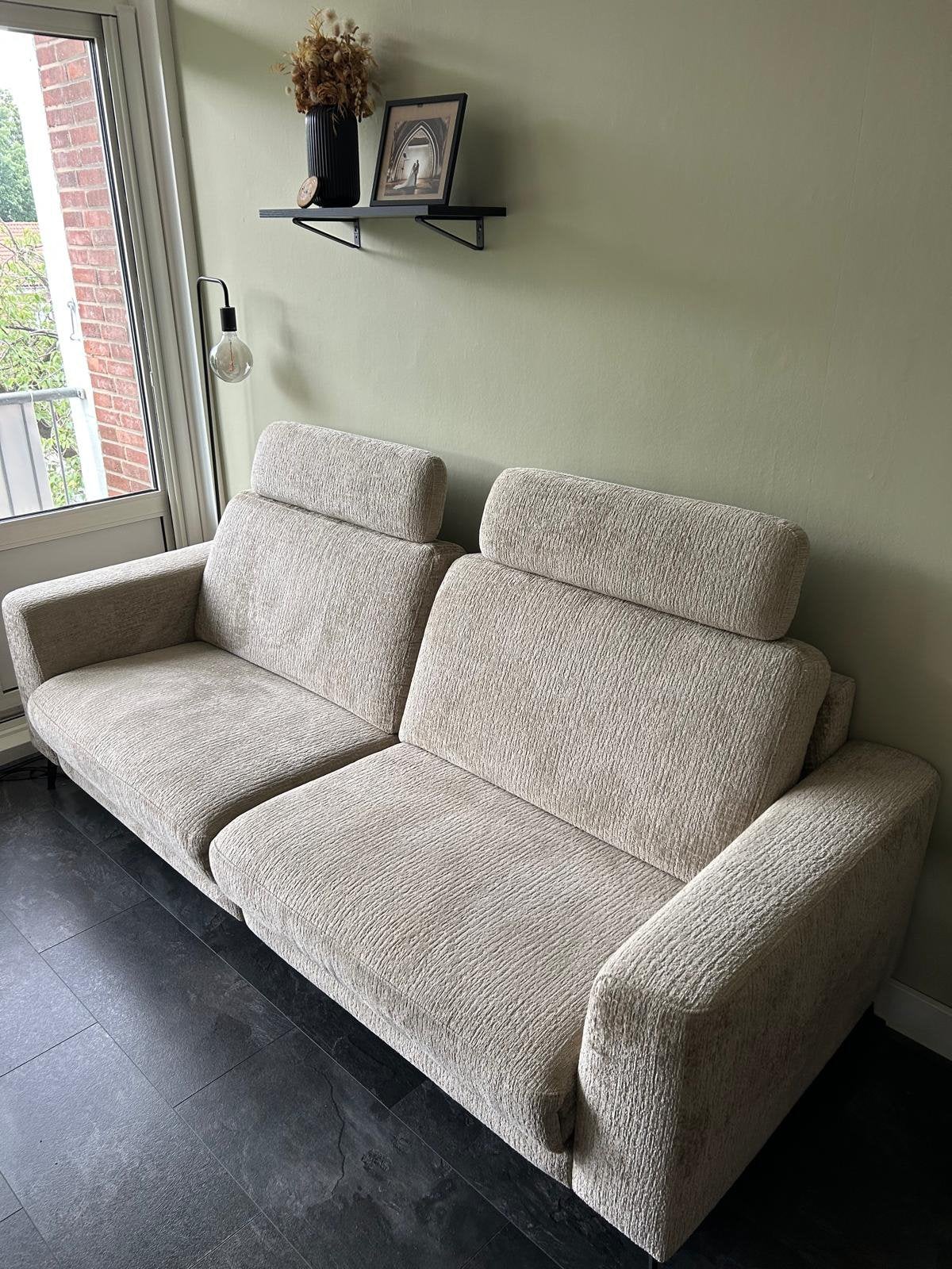 Beige bank van Pronto Wonen, Ophalen, Zo goed als nieuw, 75 tot 100 cm