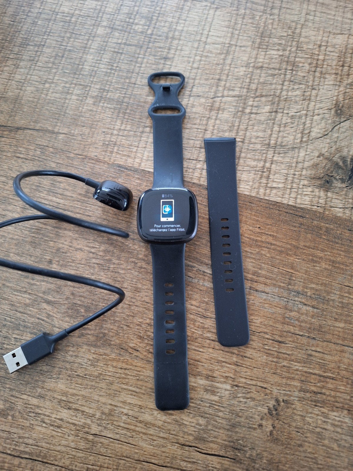 Fitbit Versa 3 Smartwatch met GPS - Zo goed als nieuw, Ophalen, Zwart, Zo goed als nieuw, Stappen