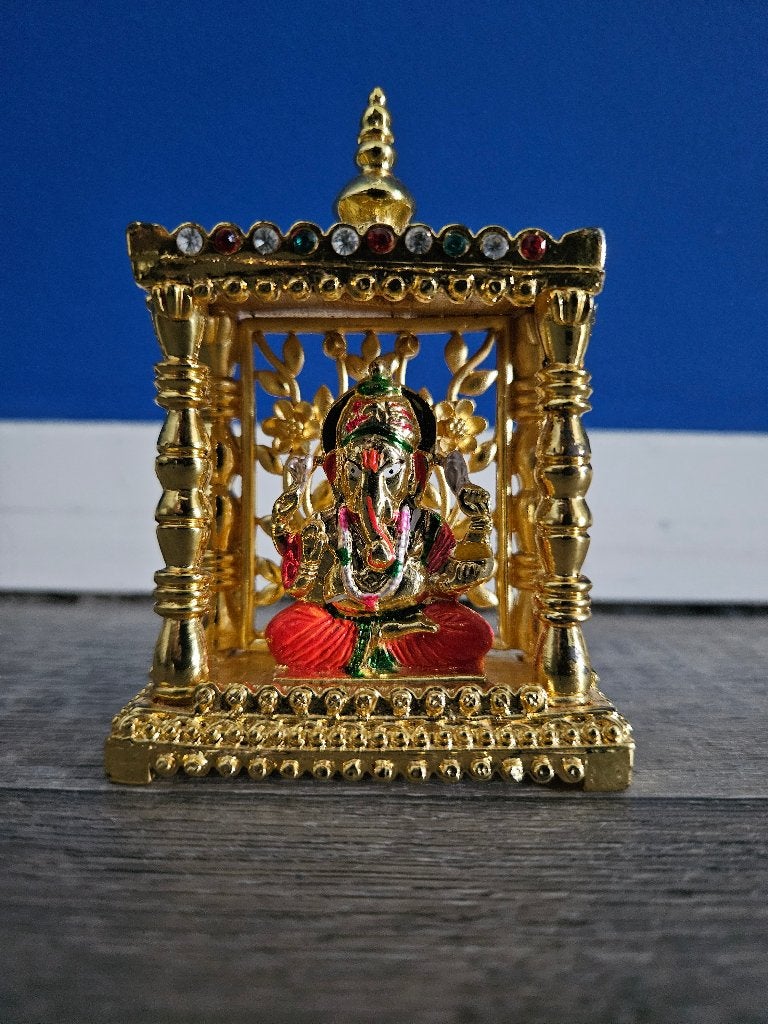 2 Ganesha beeldjes hindoe india Ganesh, Verzenden, Zo goed als nieuw