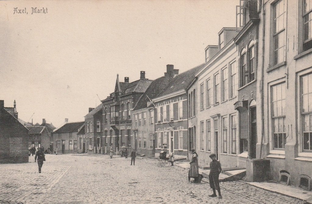 AXEL Markt, Verzamelen, Ansichtkaarten | Nederland, Verzenden, Voor 1920, Ongelopen, Zeeland