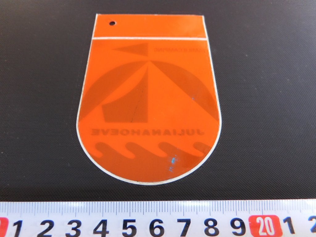 sticker raamsticker familiecamping JULIANAHOEVE renesse, Ophalen, Zo goed als nieuw
