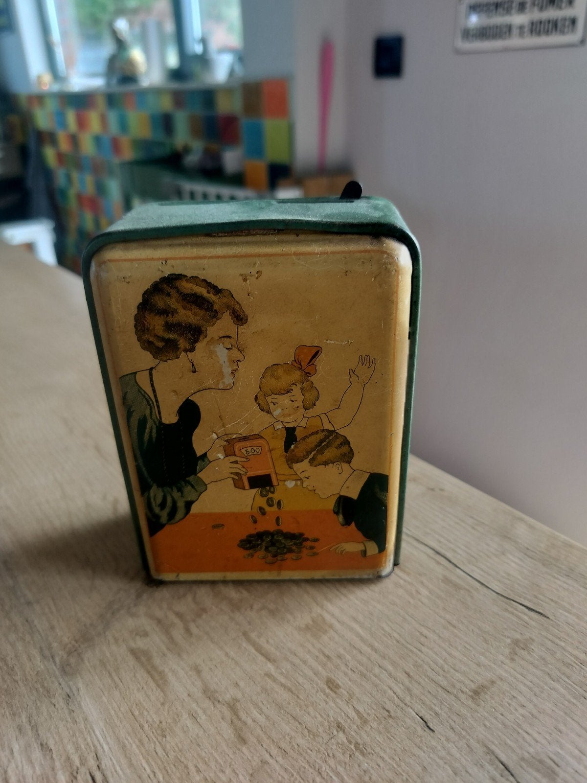 oude spaarpot, Ophalen of Verzenden, Gebruikt, Overige
