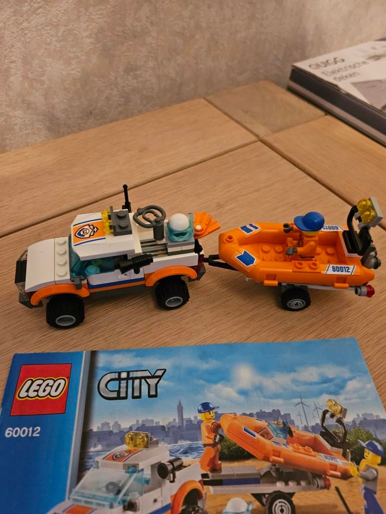 Lego City 60012 4x4 met reddingsboot, Ophalen of Verzenden