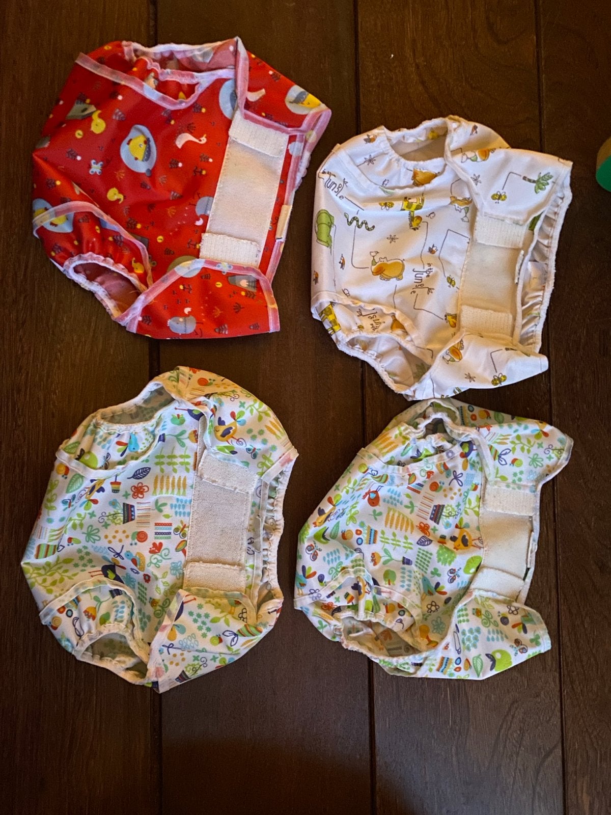 Popolini overbroekjes - 4 stuks (2xM en 2xL), Ophalen of Verzenden, Gebruikt, Jongetje of Meisje