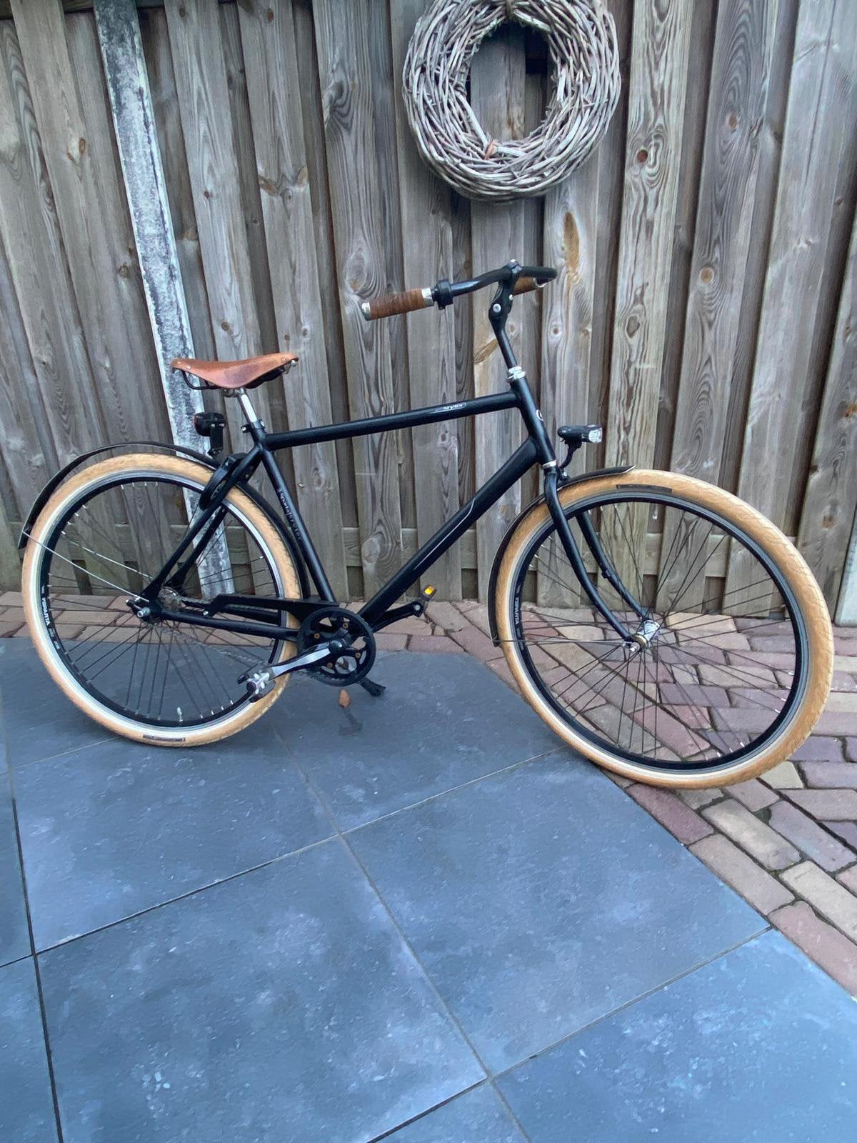 Sparta styler herenfiets matzwart, Ophalen, Terugtraprem, Heren, Overige typen