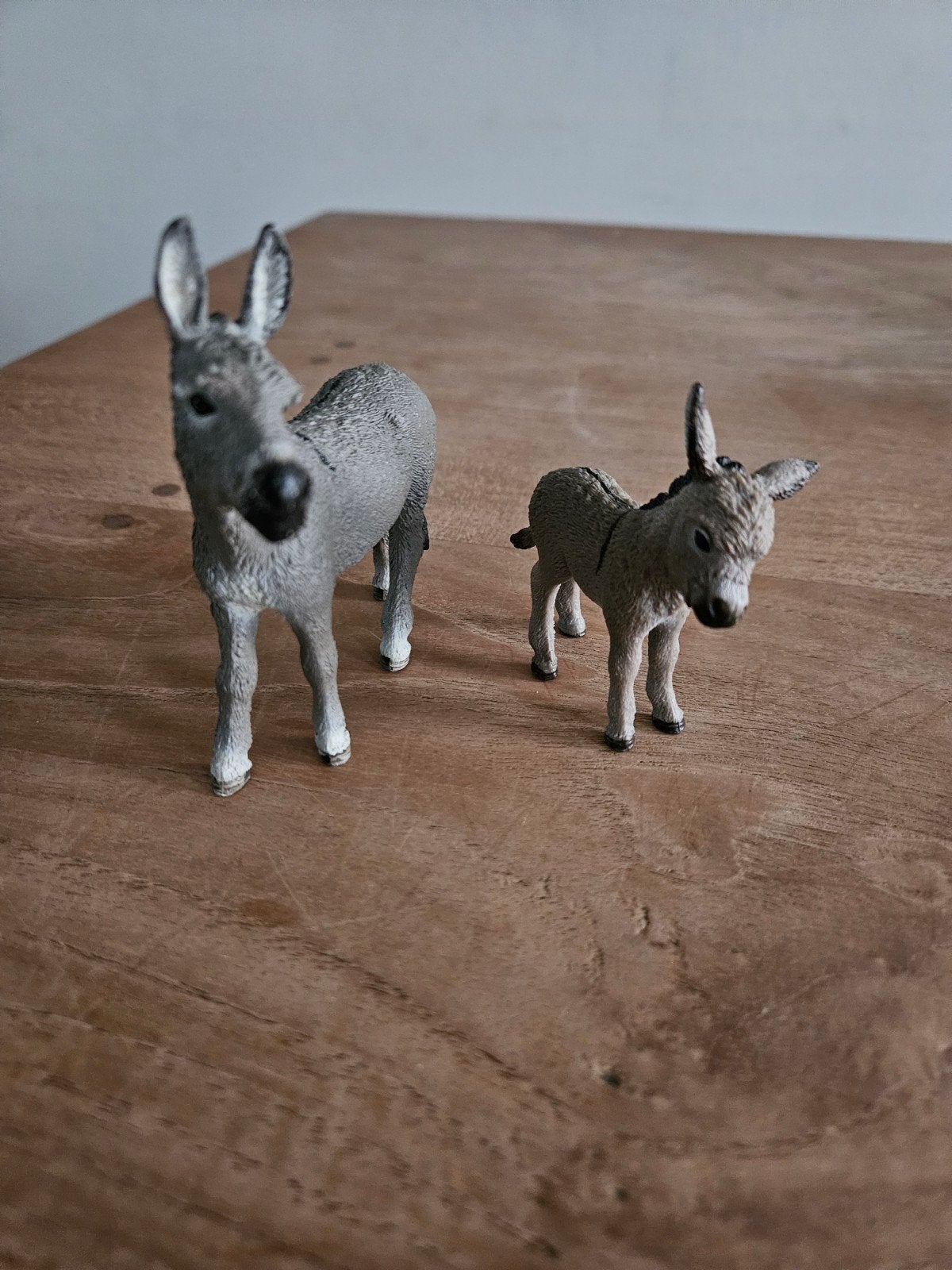 Ezels beeldjes - moeder en veulen, Ophalen of Verzenden, Zo goed als nieuw, Paard, Beeldje of Figuurtje