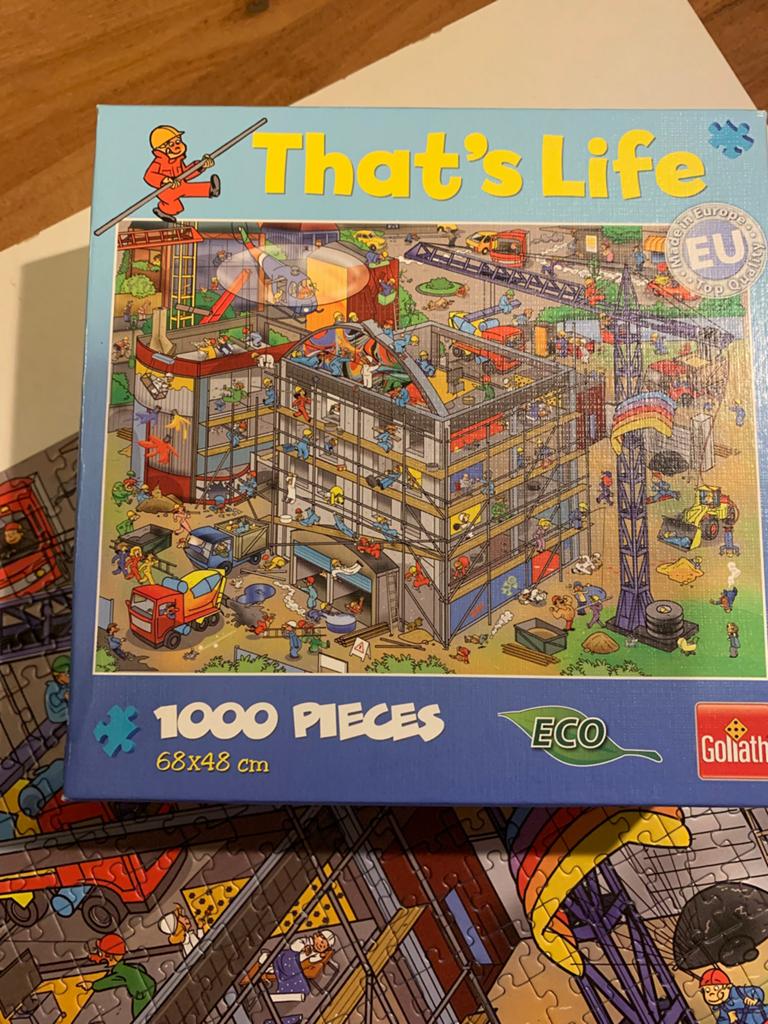Puzzel thats life bouw terrein #71311, Ophalen of Verzenden, 500 t/m 1500 stukjes, Zo goed als nieuw