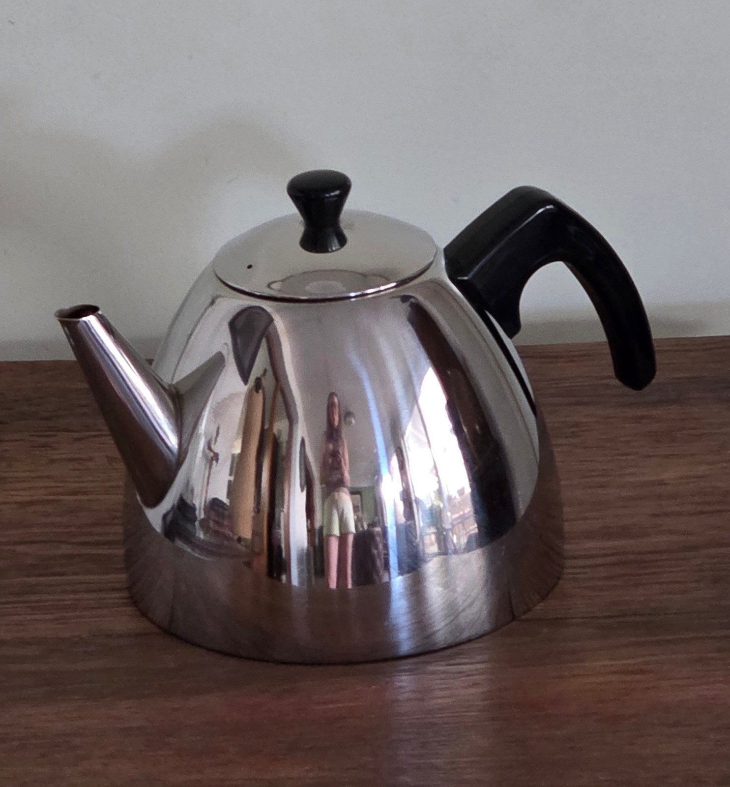 Bredemeijer Minuet dubbelwandige theepot, Ophalen of Verzenden, Gebruikt, Zilver, Bredemeijer