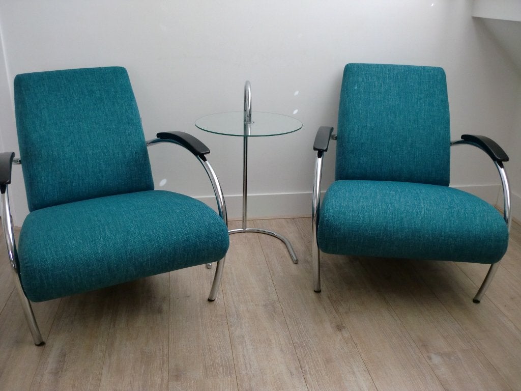 Gelderland fauteuil 5470 design jan des bouvrie als nieuw 2x, Huis en Inrichting, Fauteuils, Ophalen, 75 tot 100 cm, Zo goed als nieuw