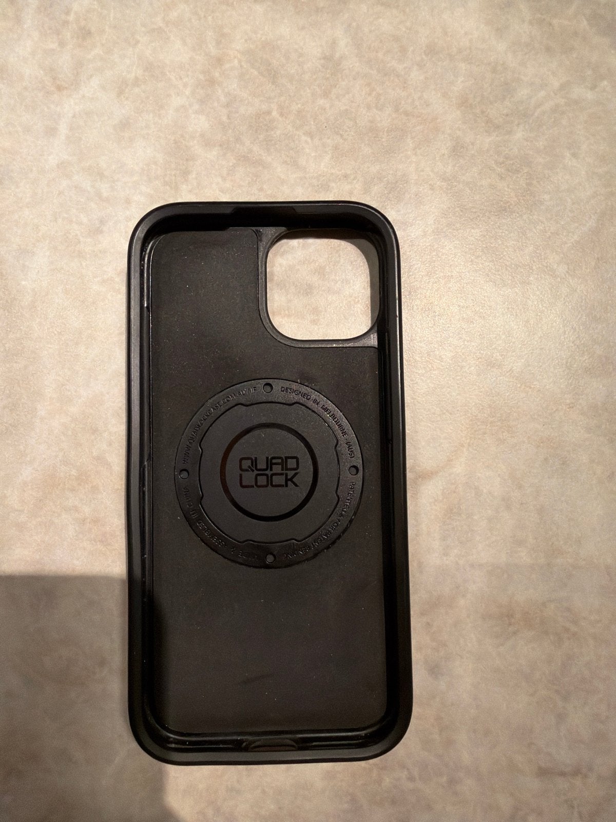 Quad Lock Hoesje voor iPhone 15 - Motor/Fiets, Telecommunicatie, IPhone 15, Zwart, Quad Lock, Hoesje of Tasje