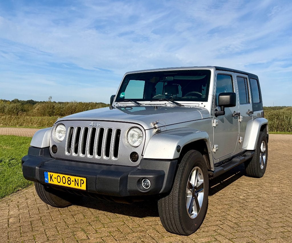 Jeep Wrangler JKU Sahara 2008 hardtop/softtop/sunrider top., Auto's, Stof, Dealer onderhouden, Wrangler, SUV of Terreinwagen