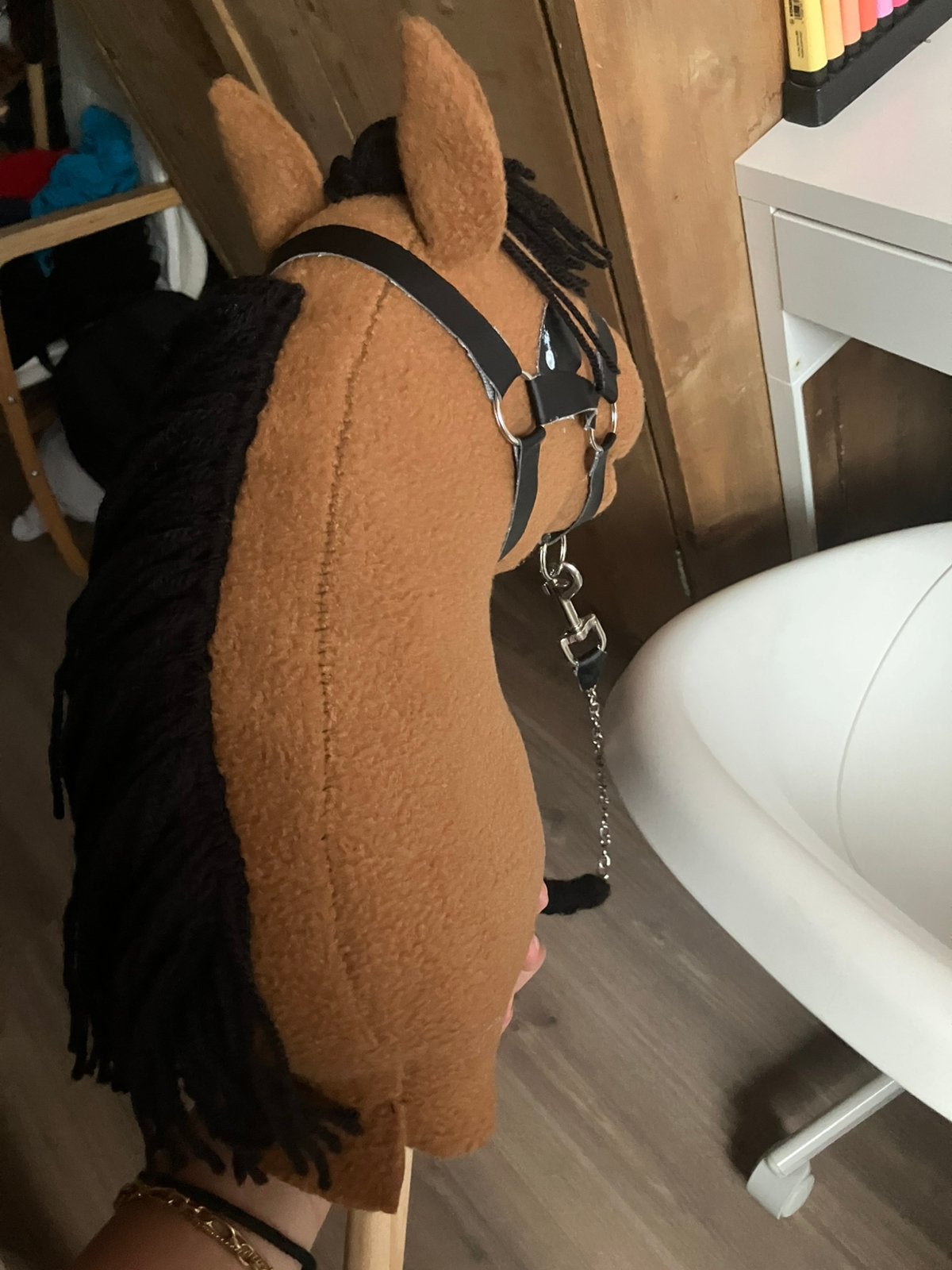Hobbyhorse hobby horse stokpaard stokpaardje met halster, Ophalen of Verzenden, Nieuw
