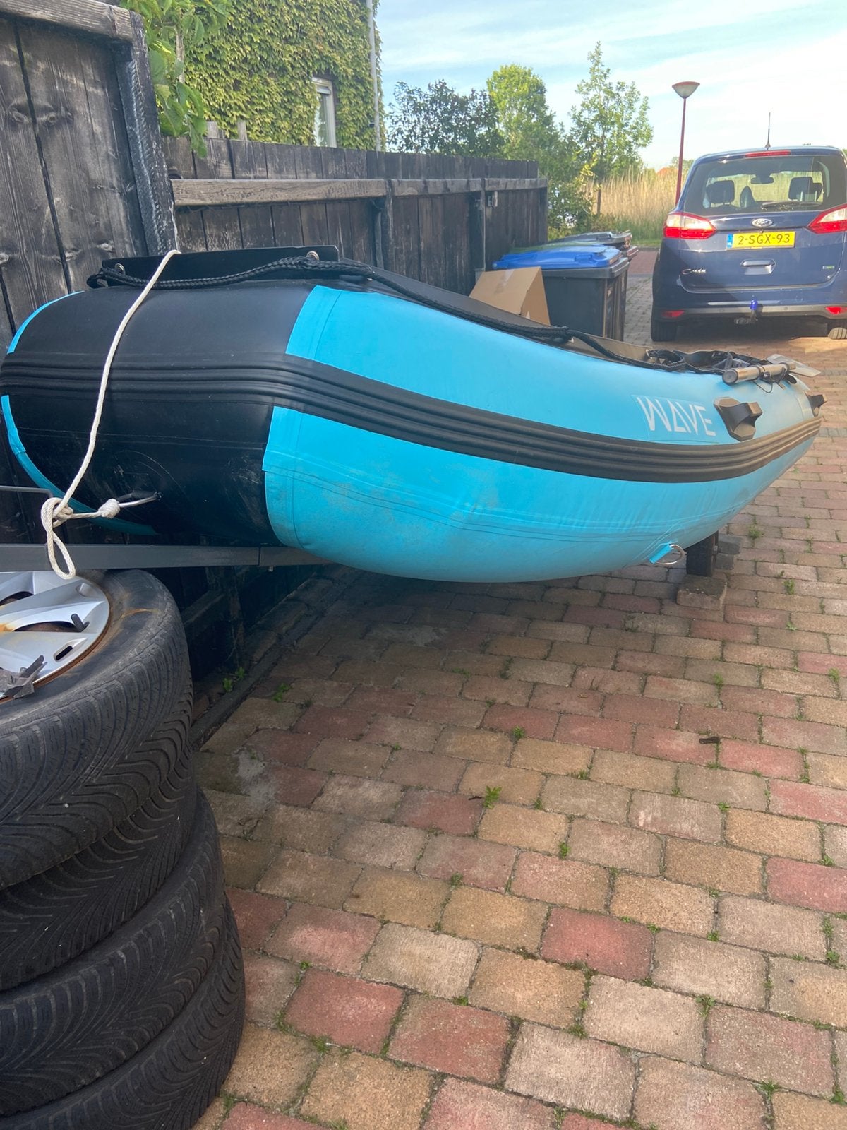 Rubberboot 320 met Johnsens 5pk met trailer, Watersport en Boten, Ophalen, Nieuw