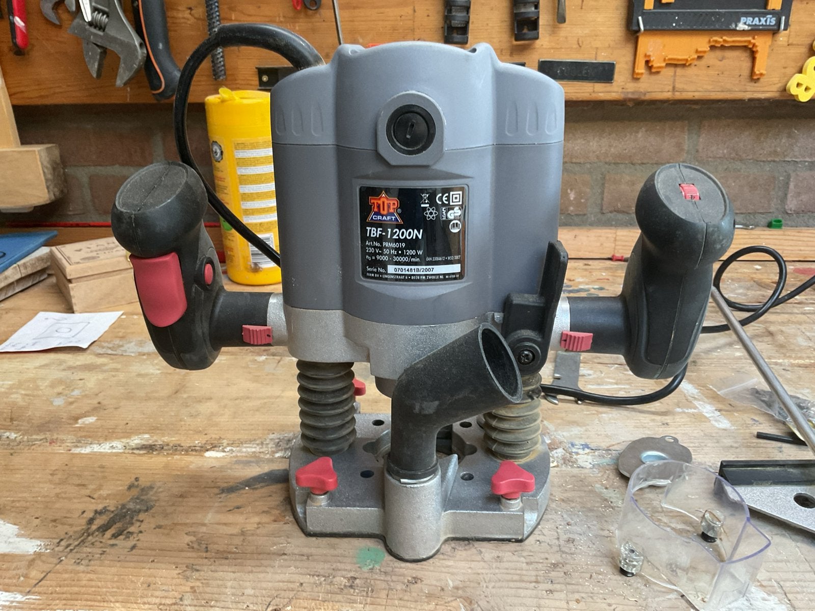 Bovenfrees Top Craft 1200 W, Ophalen, Gebruikt, Topcraft, Bovenfrees