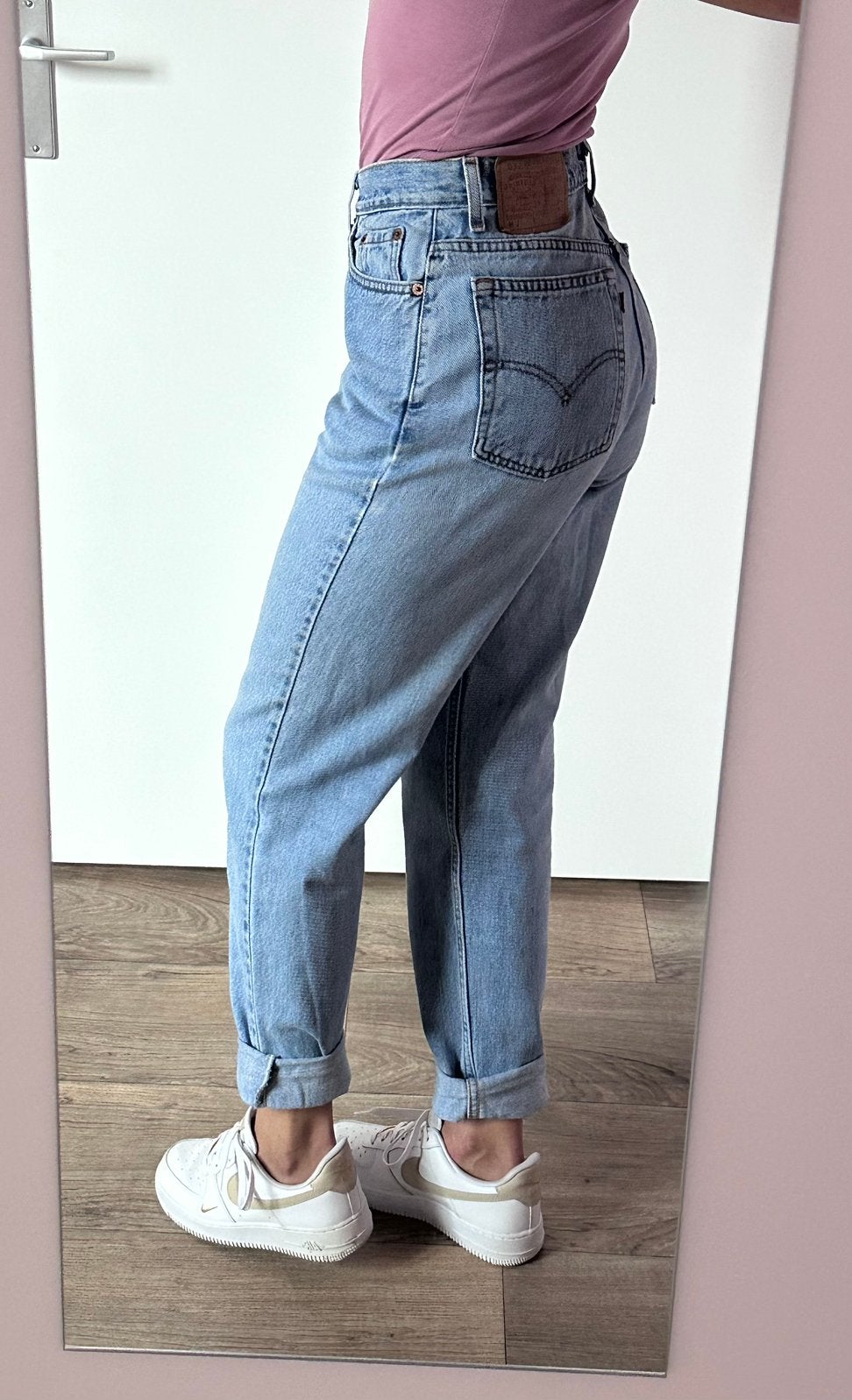 Vintage Levis 512 jeans tapered leg maat S/M, Ophalen of Verzenden, Gedragen, Blauw, W30 - W32 (confectie 38/40)