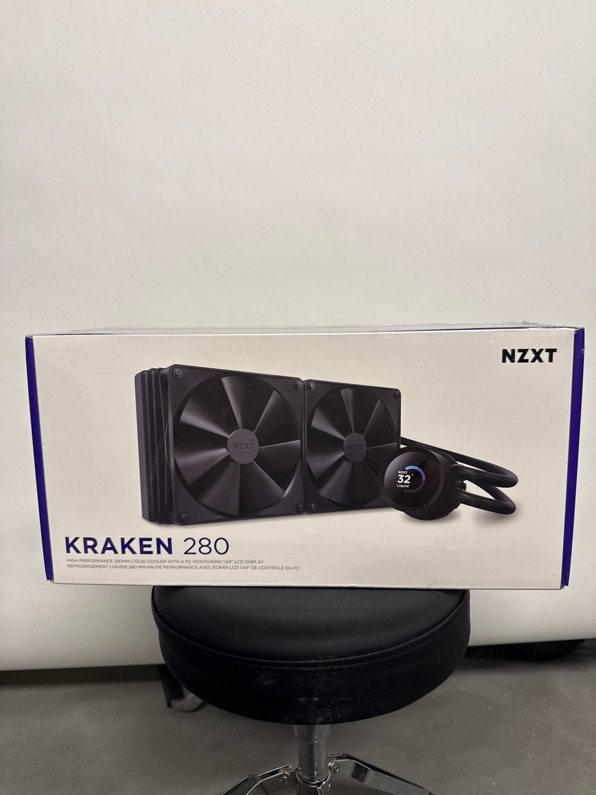 NZXT Kraken 280 AIO Waterkoeling met LCD Display, Computers en Software, Computerkoelers, Ophalen, Nieuw, Waterkoeling