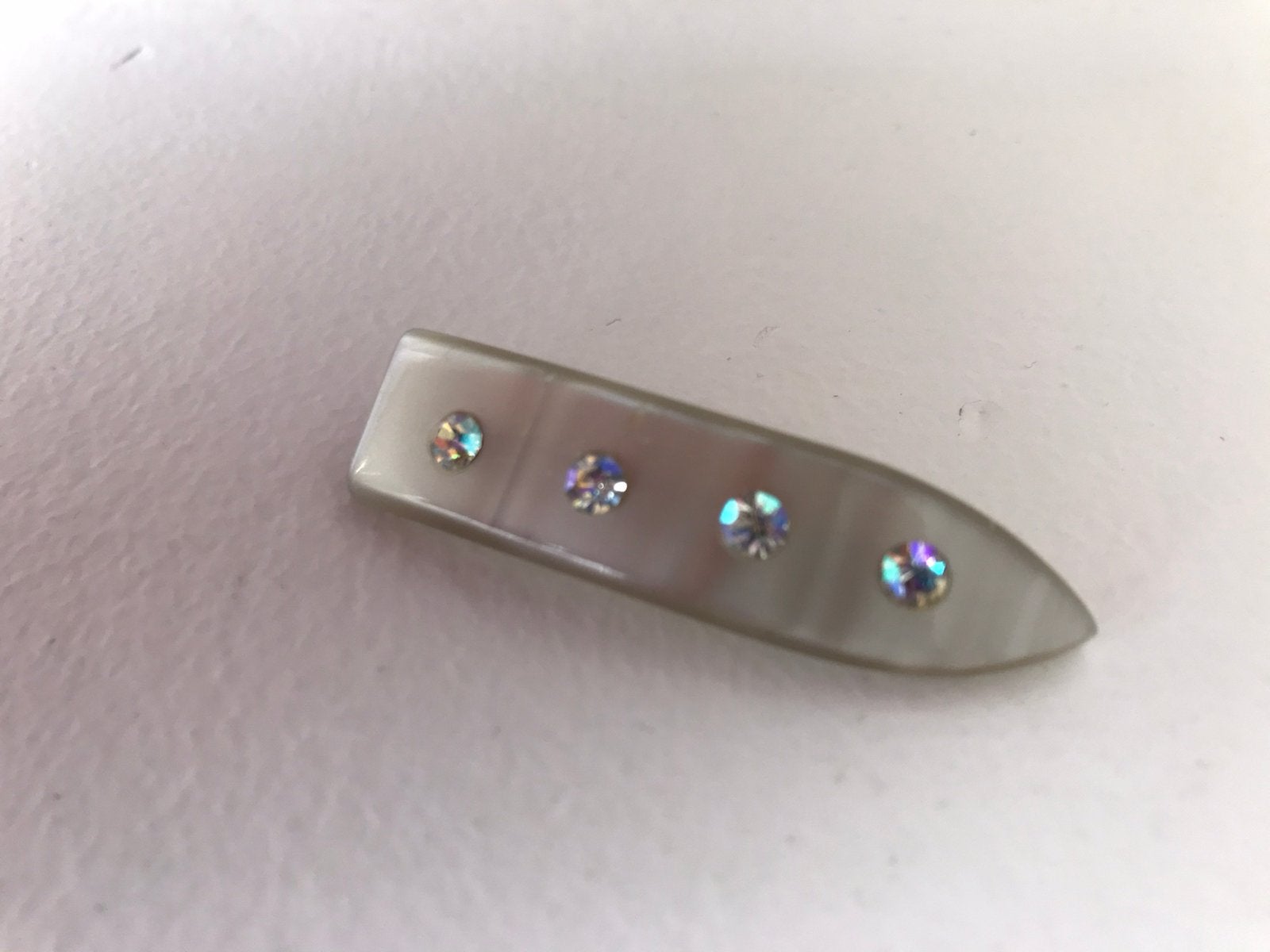 Haarspeldje met strass, Overige materialen, Gebruikt, Minder dan 4 cm, Ophalen of Verzenden