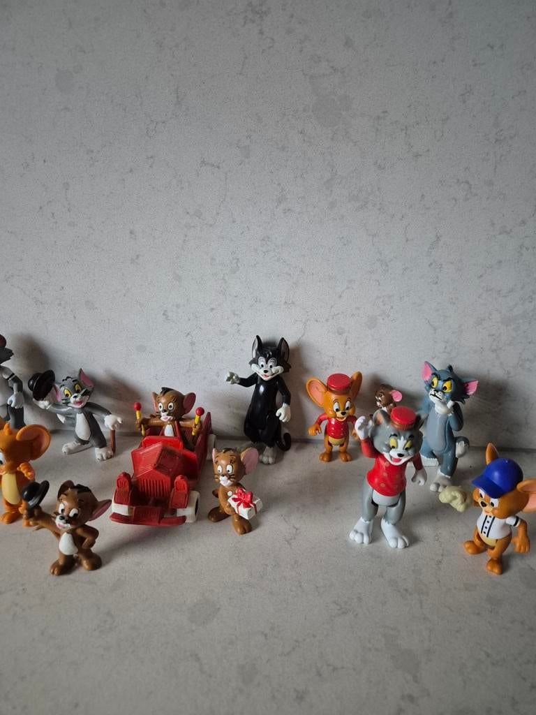Tom en Jerry - 15x poppetjes, Ophalen of Verzenden, Zo goed als nieuw, Beeldje of Figuurtje