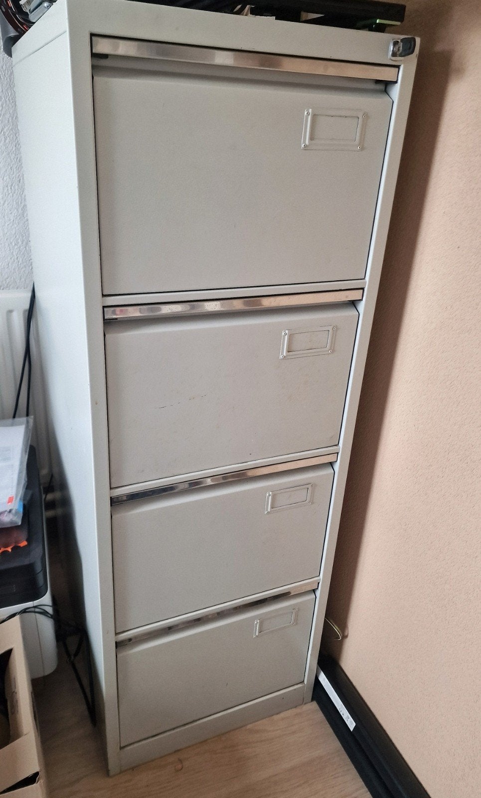 Metalen Archief Ladenskast 48x70x135cm met Slot, Minder dan 50 cm, Gebruikt, 100 tot 150 cm, Ophalen of Verzenden