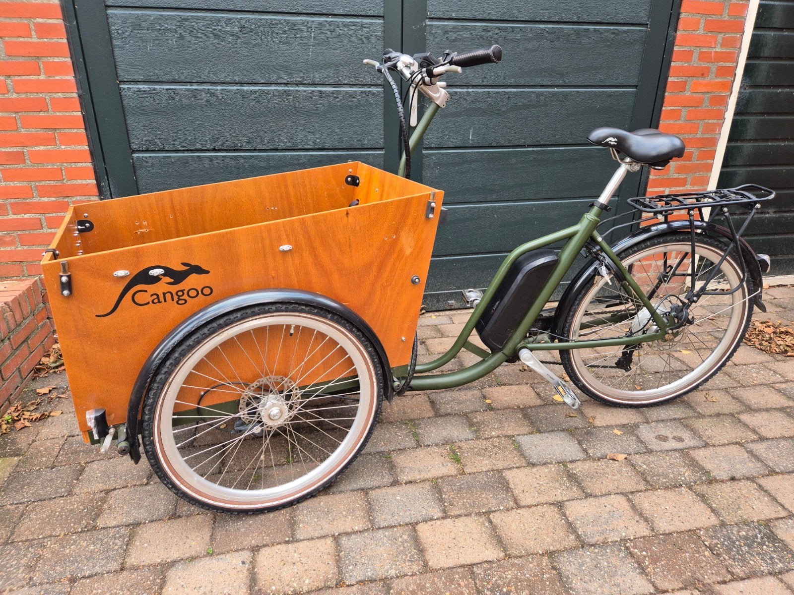Cangoo Easy E elektrische bakfiets, Gebruikt, Elektrisch, 2 kinderen, Schijfrem