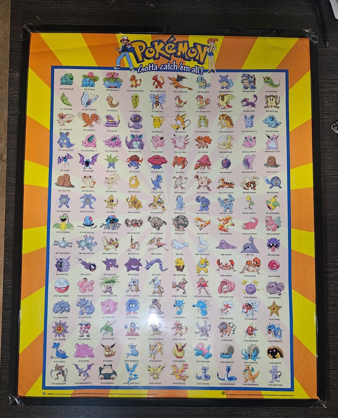 Orginele vintage Pokémon Posters uit (1999 en 2000), Verzamelen, Posters, Ophalen, A1 t/m A3, Film en Tv, Rechthoekig Staand
