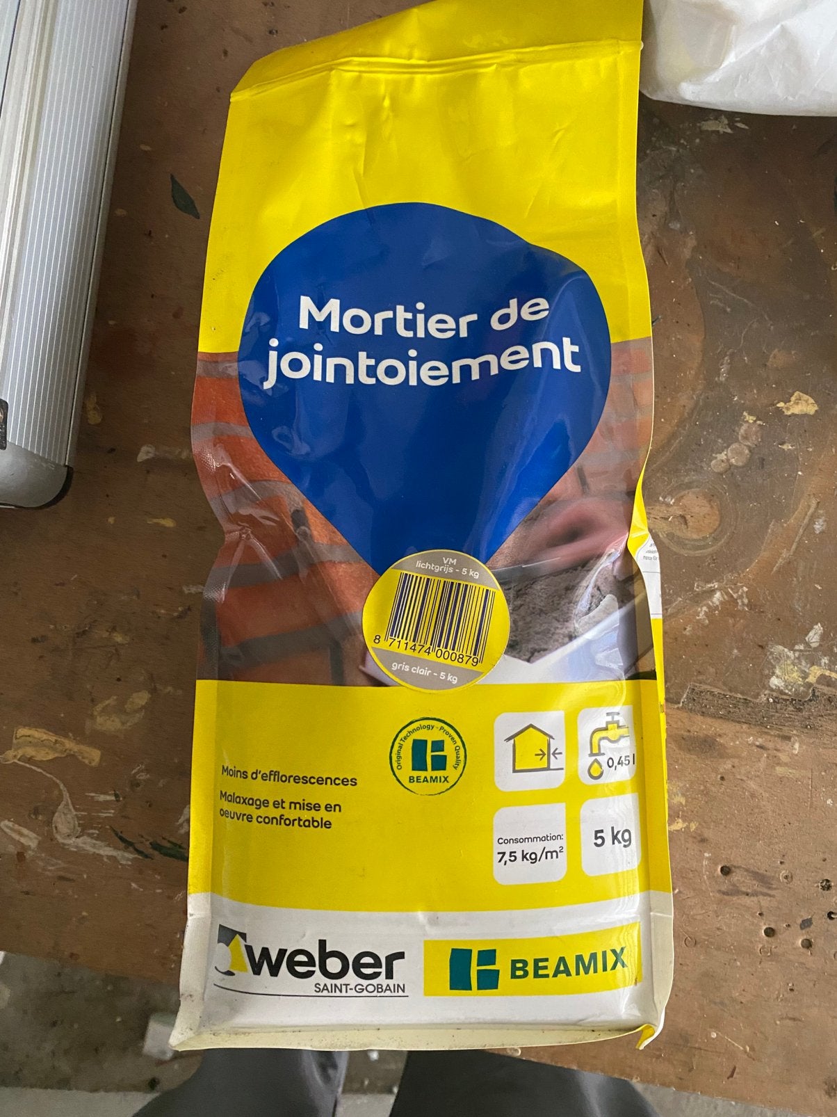 Voegmortel, Ophalen, Zo goed als nieuw, Overige typen