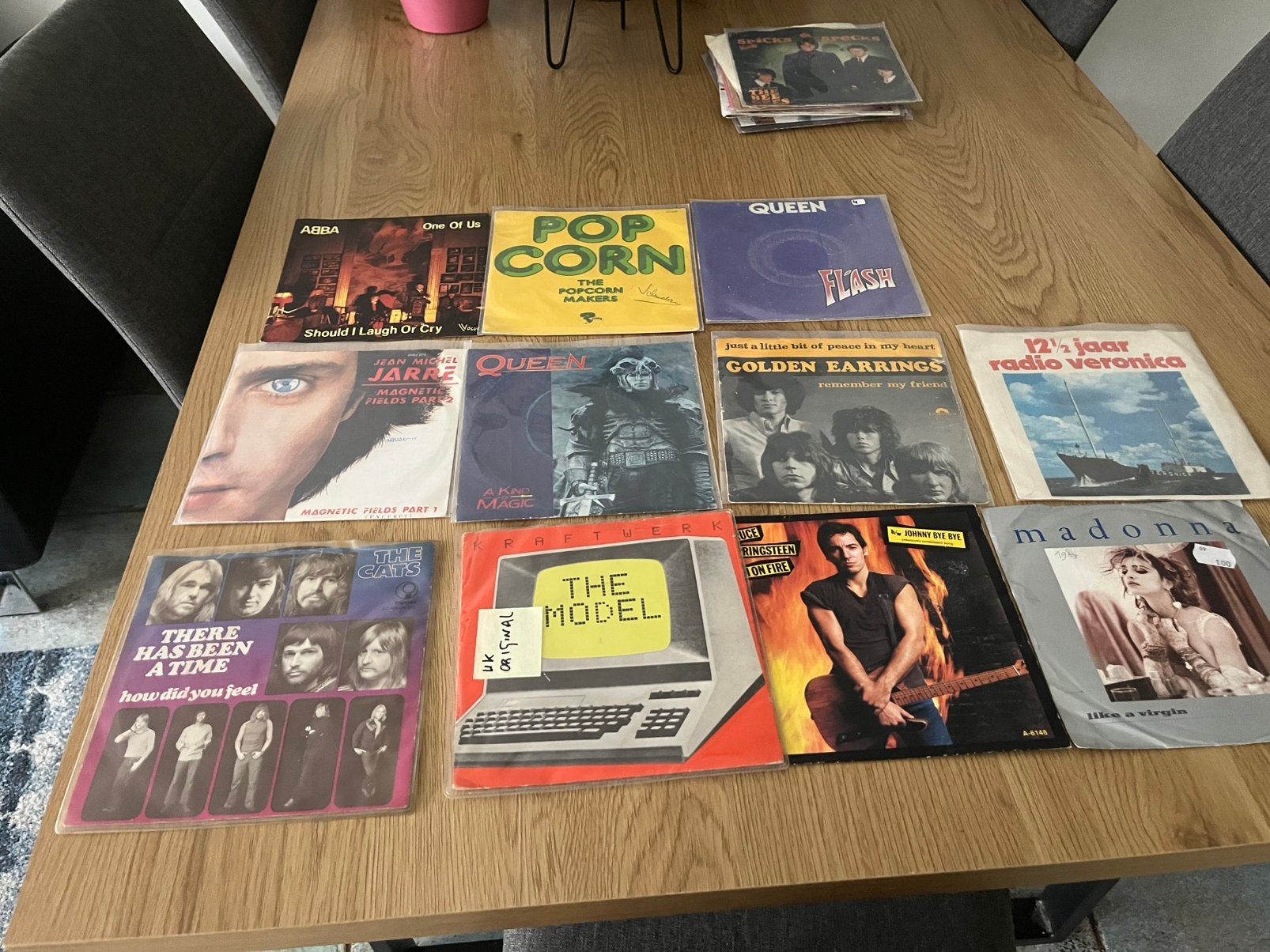 Verzameling singles 7 inch queen  abba the beatles enz, Ophalen, Gebruikt, 7 inch, Overige typen
