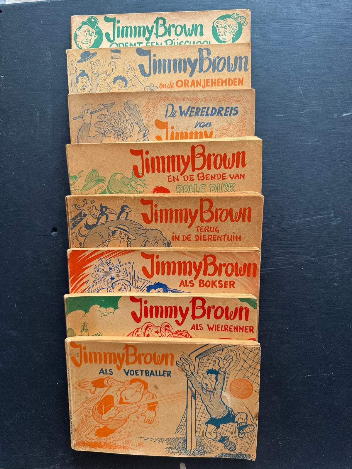Jimmy Brown Stripboeken Collectie - 8 Delen, Meerdere stripboeken, Ophalen of Verzenden, Gelezen
