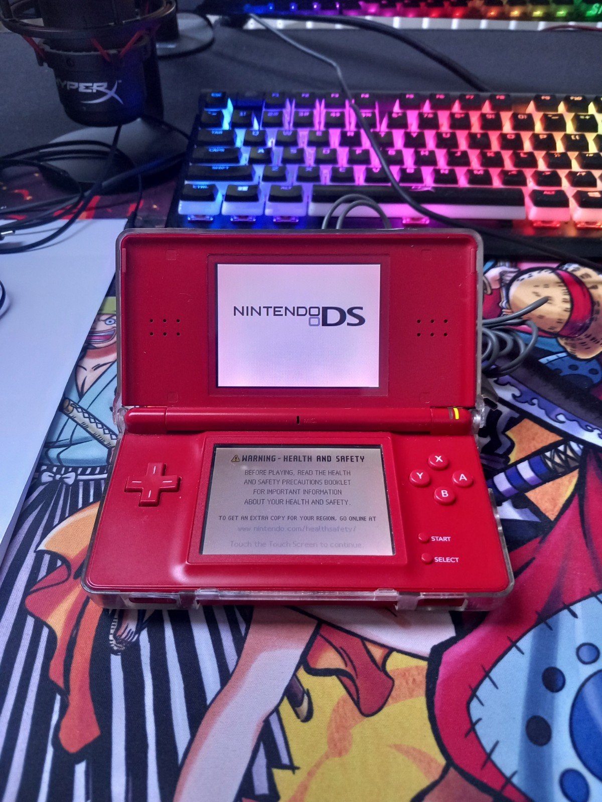 nintendo DS lite met oplader en beschermhoes, Ophalen, Gebruikt, DS Lite, Rood