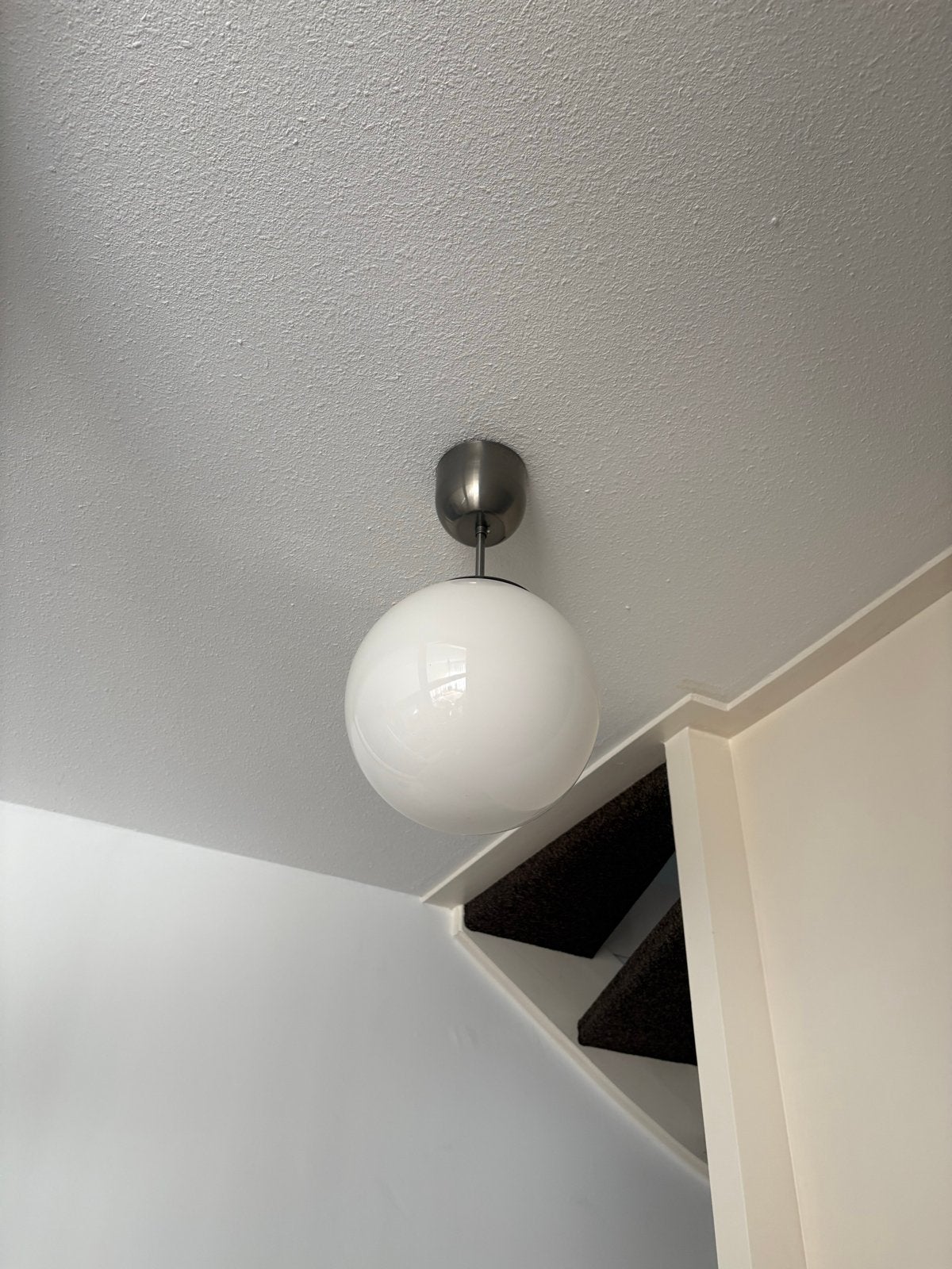 3x IKEA plafondlampen met glazen bol, Huis en Inrichting, Ophalen, Gebruikt, Glas, E27 (groot)