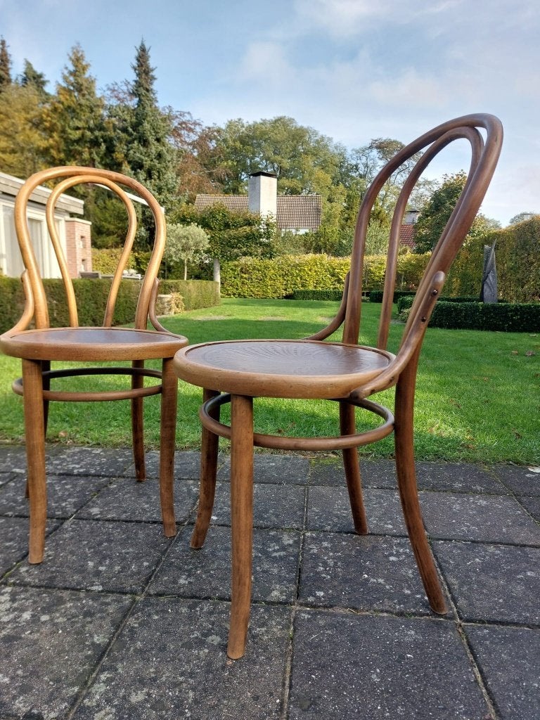 2x thonet nr.14, Gebruikt, Twee, Bruin, Gestoomd beuken