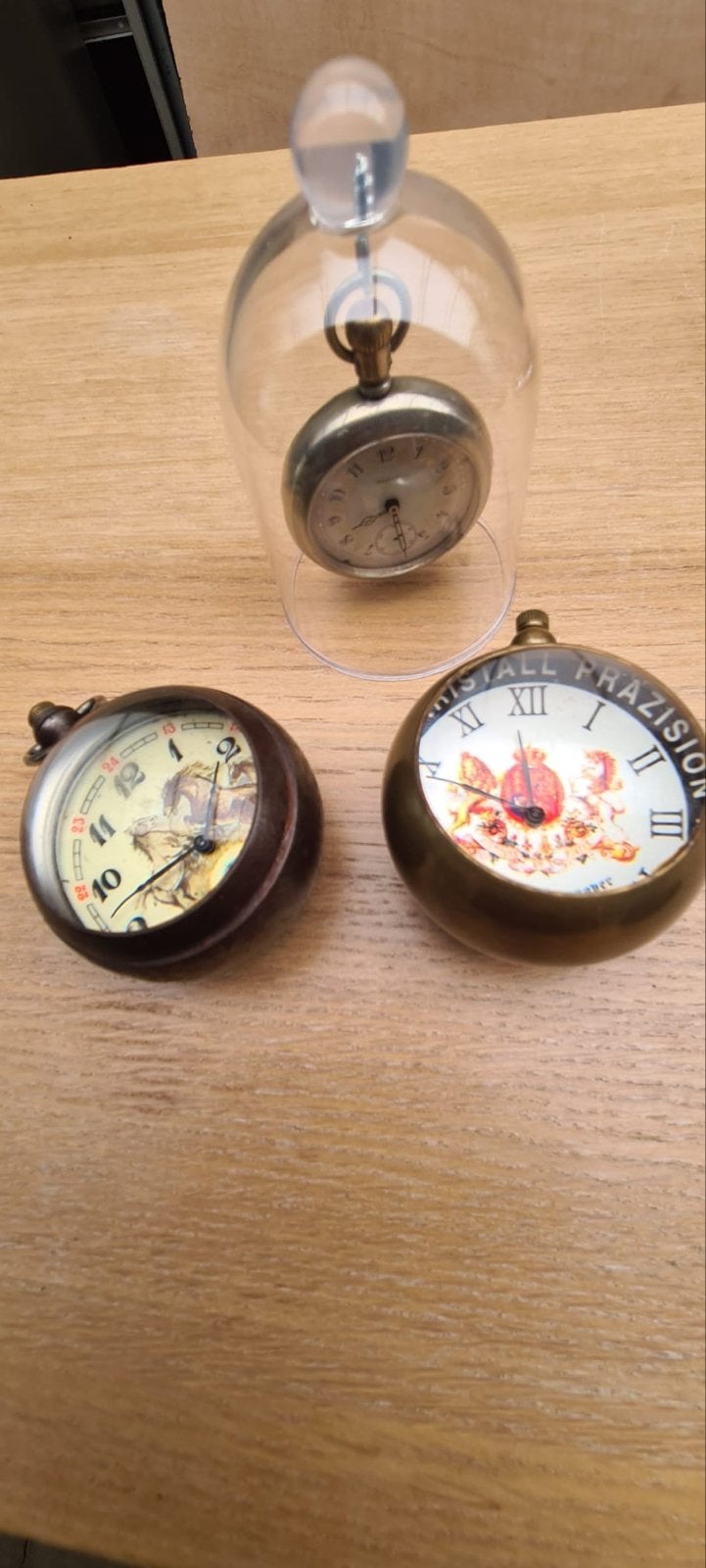Set van 3: Antieke Zakhorloges en Tafelklokje, Ophalen
