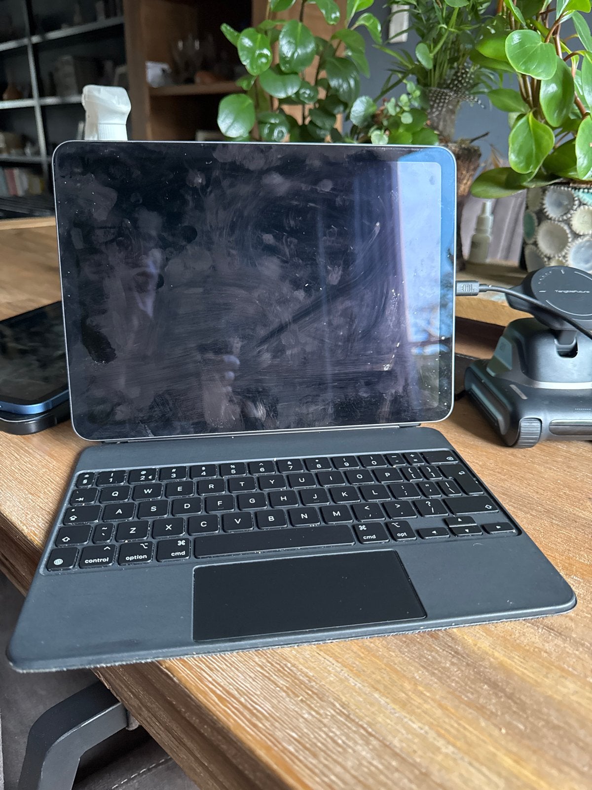 Apple iPad air 4 met Magic Keyboard, Computers en Software, Apple iPads, Gebruikt, Apple iPad Air, Wi-Fi, 11 inch, 64 GB, Zwart