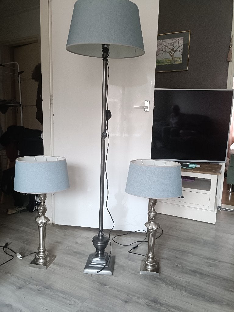 Lampenset, Ophalen, Gebruikt, Metaal, Overige fittingen
