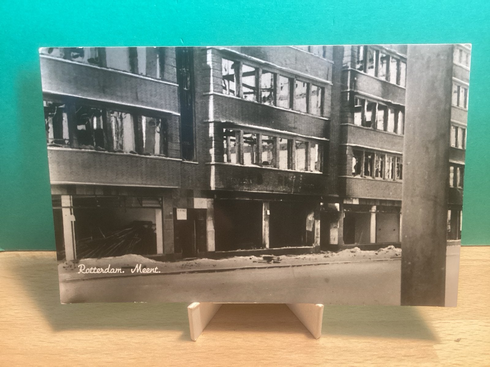 Rotterdam Meent - Oorlogsschade.    498, Verzamelen, Ansichtkaarten | Nederland, Ongelopen, Zuid-Holland, 1940 tot 1960, Ophalen of Verzenden